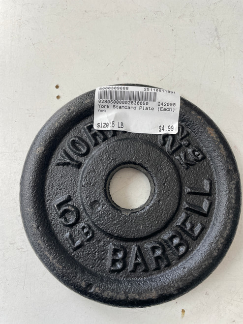 Vist Large View of Product Image Which is Used York Standard Plate (Each) 5 lb