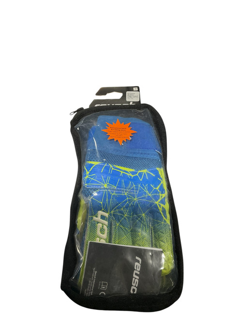 Vist Large View of Product Image Which is Used Reusch GOALIE GLOVES Soccer Goalie Gloves Royal Blue 9