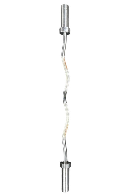 Vist Large View of Product Image Which is Used Exercise Olympic Curl Bar 48"