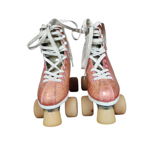 Vist Large View of Product Image Which is Used CRAZY SKATE GLAME Senior Roller Quad Skates Gold Senior 5