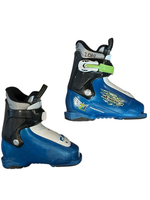 Vist Large View of Product Image Which is Used Nordica FIREARROW 2 Boys DH Ski Boot Royal Blue 185 MP - Y12