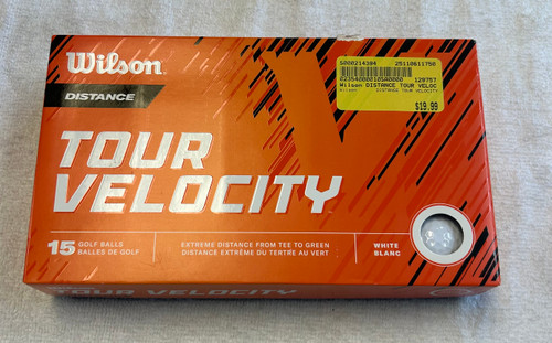 Vist Large View of Product Image Which is Wilson DISTANCE TOUR VELOCITY 15 Pack - Golf Balls