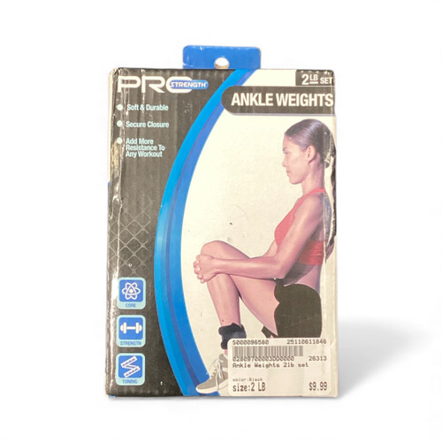 Vist Large View of Product Image Which is Used Ankle Weights Black 2 lb