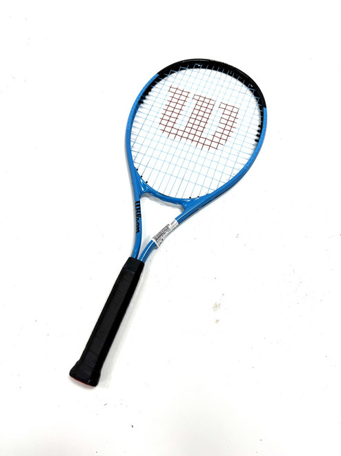 Vist Large View of Product Image Which is Used Wilson ULTRA X112 Adult Tennis Racquet Royal Blue Junior