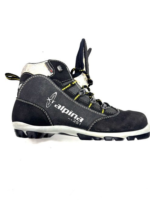 Vist Large View of Product Image Which is Used Alpina Mens NNN XC Ski Boots Grey W 07-07.5 / JR 05.5-06