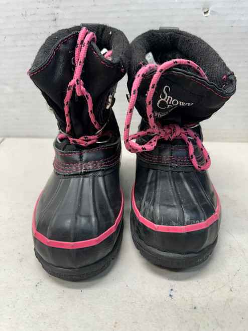 Vist Large View of Product Image Which is Used GIRLS SNOW BOOT Outerwear Other Y Black And Pink Youth