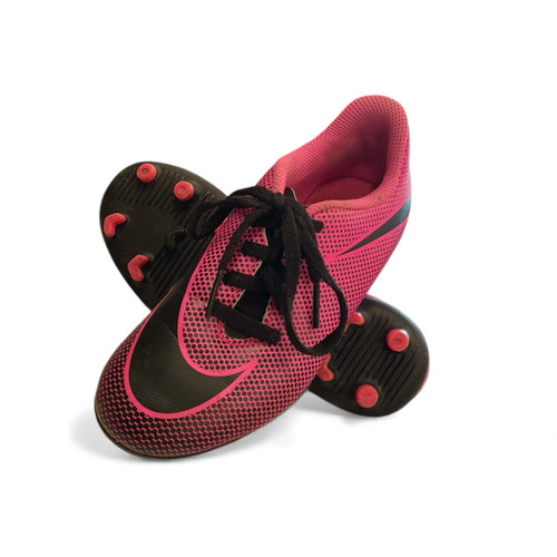 Vist Large View of Product Image Which is Used Nike Soccer Cleats Pink Youth 12.0