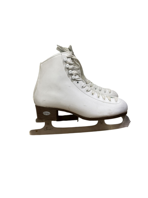 Vist Large View of Product Image Which is Used Riedell OPAL WomensFigure Skate White Senior 7