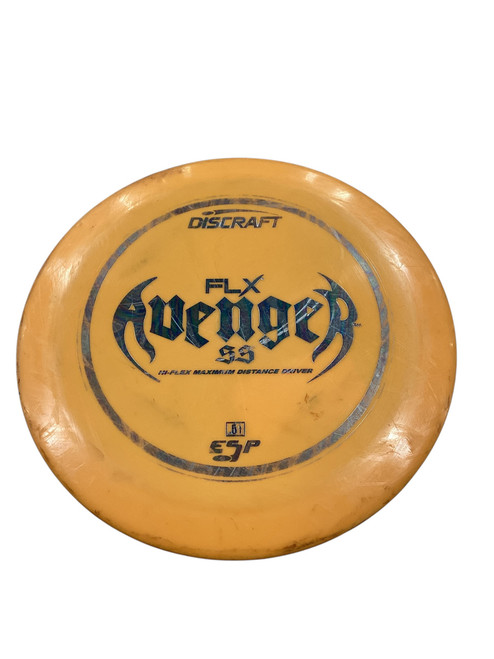 Vist Large View of Product Image Which is Used Discraft FLX AVERNGER Disc Golf Driver Orange