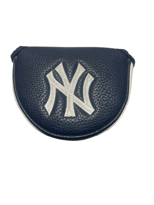 Vist Large View of Product Image Which is Used NY YANKEE MALLET PUTTER COVER Golf Accessory Navy Blue