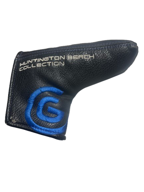 Vist Large View of Product Image Which is Used Cleveland HBC BLADE PUTTER COVER Golf Accessory Black And Royal Blue