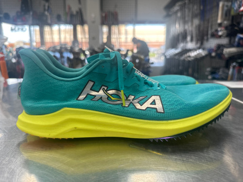 Vist Large View of Product Image Which is Used HOKA CIELO X LD Track & Field Cleats Turquoise Senior 12.5