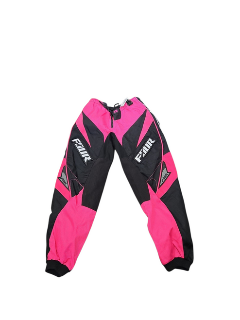 Vist Large View of Product Image Which is Used FOUR RACING PROFILE PANT SIZE 5/6 Youth Bottom Pink MD