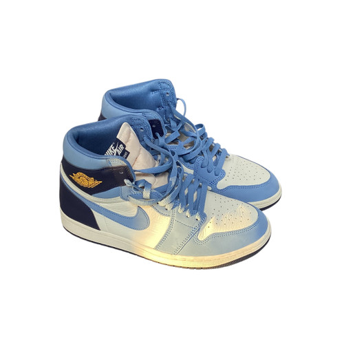 Vist Large View of Product Image Which is Used Nike JORDAN 1 HIGH OG Basketball Shoes W Carolina Blue Senior 11
