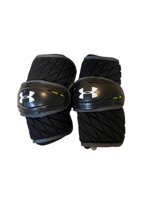 Vist Large View of Product Image Which is Used Under Armour NEXGEN Lacrosse Arm Pads/Guards Black LG