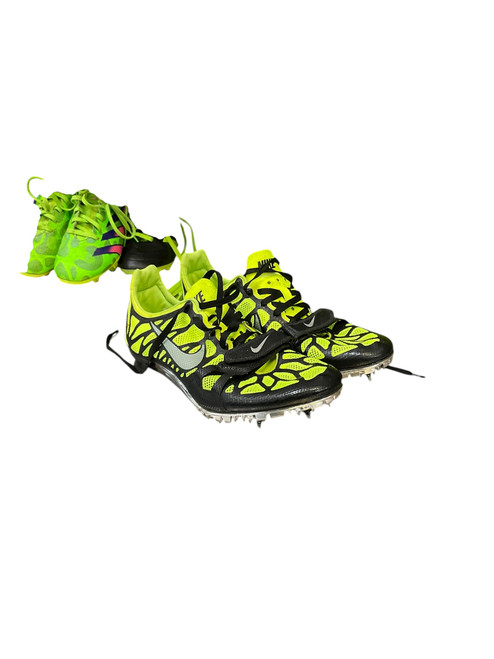 Vist Large View of Product Image Which is Used Nike Track & Field Cleats Adult Yellow Senior 8