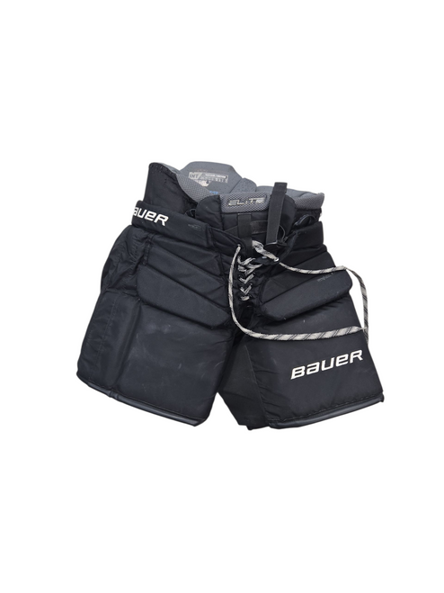 Vist Large View of Product Image Which is Used Bauer ELITE GOALIE PANTS Inter Goalie Pant Black MD