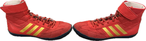 Vist Large View of Product Image Which is Used Adidas Wrestling Shoes Red Senior 8.5