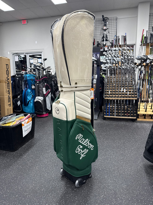 Vist Large View of Product Image Which is New MALBON TROLLEY BAG Mens Cart Bag Green