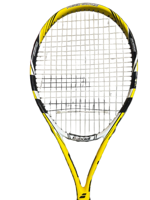 Vist Large View of Product Image Which is Used Babolat CONTACT TEAM Adult Tennis Racquet Yellow 4 1/2"