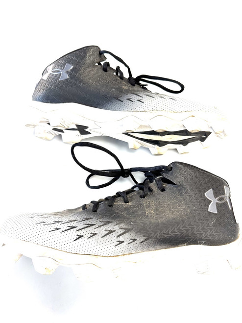 Vist Large View of Product Image Which is Used Under Armour .CLEAT BB/SB Cleats Black Senior 10