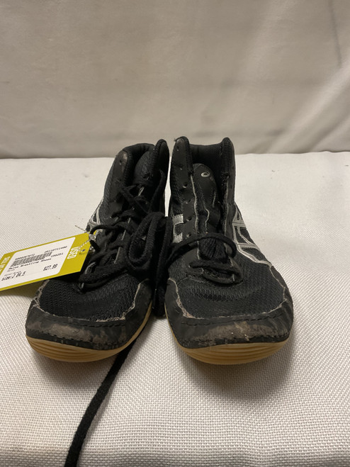 Vist Large View of Product Image Which is Used Asics Wrestling Shoes Black Junior 04.5