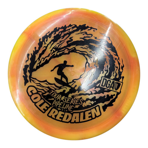 Vist Large View of Product Image Which is Used DGA TOUR SERIES PIPELINE COLE REDALEN Disc Golf Driver Orange 172g