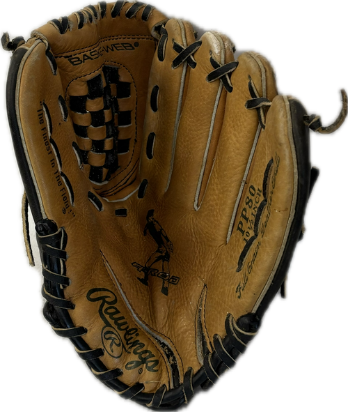 Vist Large View of Product Image Which is Used Rawlings PP80 BB/SB Glove RH Throw Brown 10 1/2"