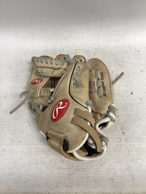 Vist Large View of Product Image Which is Used Rawlings HIGHLIGHT BB/SB Glove RH Throw White 10 1/2"