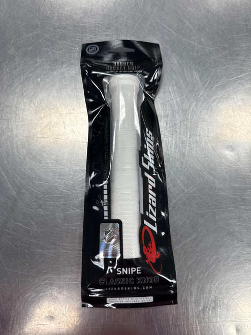Vist Large View of Product Image Which is New SNIPE CLASSIC-DIAMOND WHITE LIZARD SKIN RUBBER HOCKEY GRIP