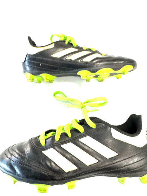 Vist Large View of Product Image Which is Used Adidas Soccer Cleats Black Youth 13.5