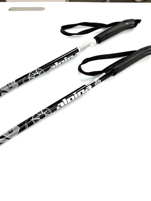 Vist Large View of Product Image Which is Used Alpina 931 Mens XC Ski Poles Black 155 cm / 61 in