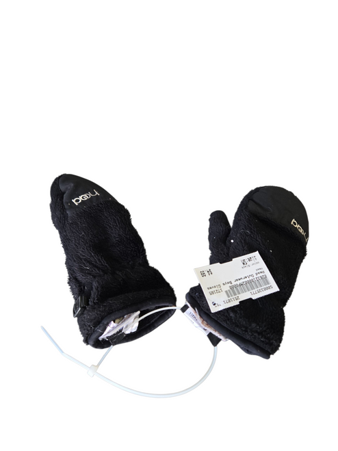 Vist Large View of Product Image Which is Used Head Outerwear Boys Gloves Black SM