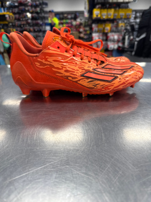 Vist Large View of Product Image Which is Used Adidas Adult FB Cleats Orange Senior 11