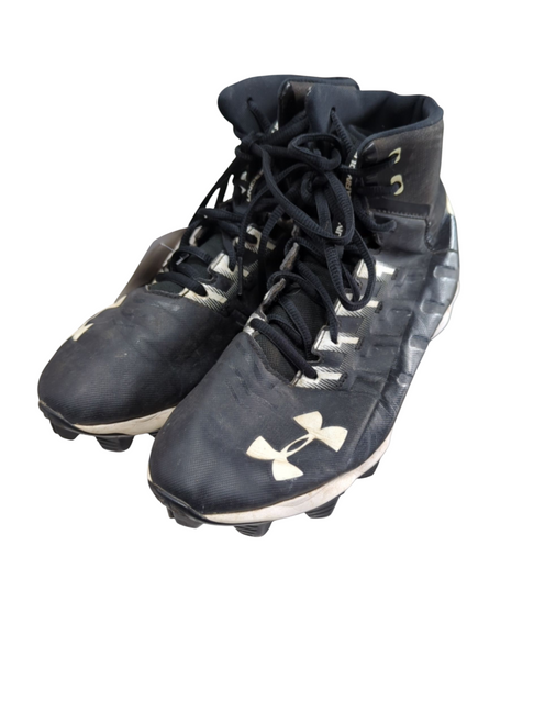 Vist Large View of Product Image Which is Used Under Armour Jr FB Cleats Black Junior 06.5