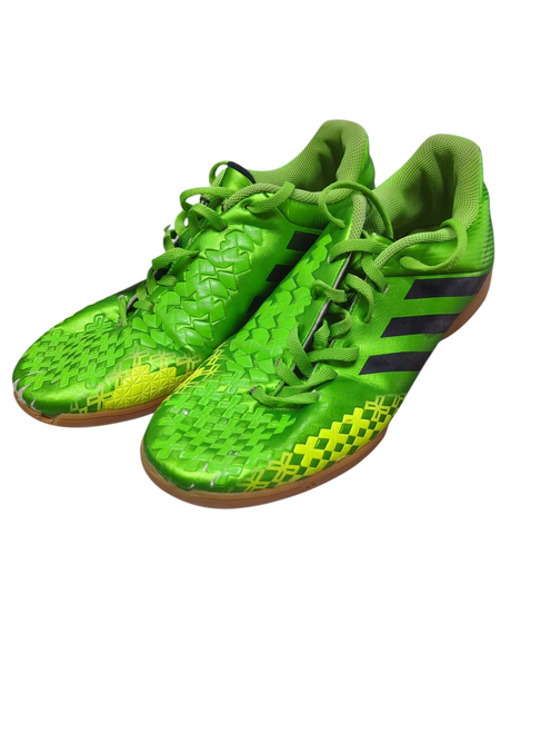 Vist Large View of Product Image Which is Used Adidas Soccer Indoor Shoes Green Senior 8.5
