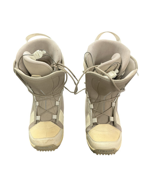 Vist Large View of Product Image Which is Used Salomon LINEA Womens Snowboard Boots Almond Senior 9