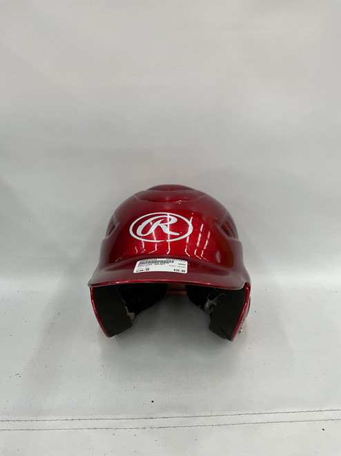 Vist Large View of Product Image Which is Used Rawlings HELMET Batting Helmet No Mask Red SM