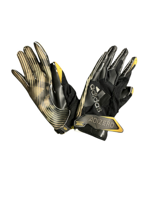 Vist Large View of Product Image Which is Used Adidas FB GLOVES FB Gloves Black And Gold SM