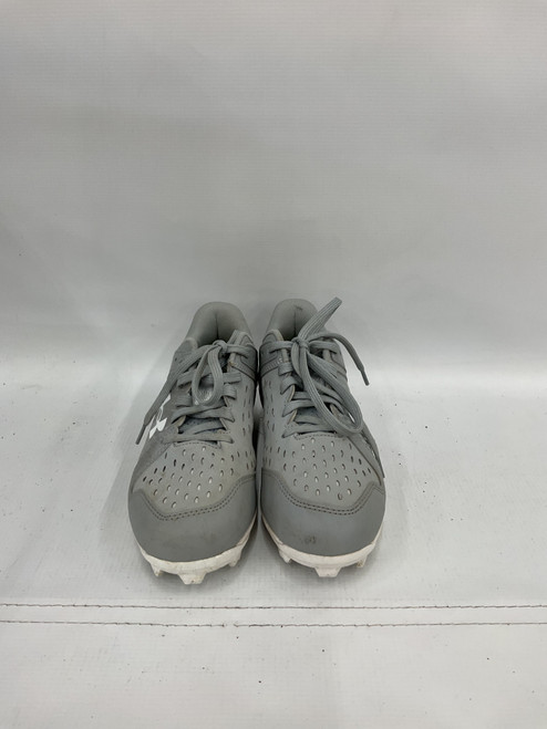 Vist Large View of Product Image Which is Used Under Armour BASEBALL CLEAT BB/SB Cleats Grey Junior 03.5