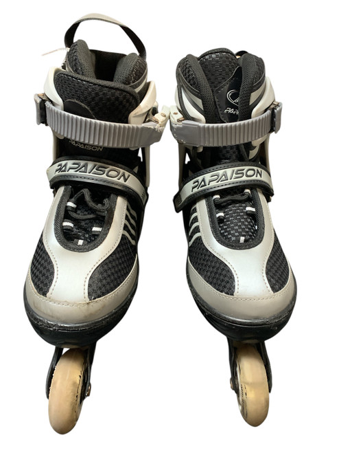 Vist Large View of Product Image Which is Used PAPAISON ADJ ABEC - 7 Junior Rec Fitness Skates Black Adjustable
