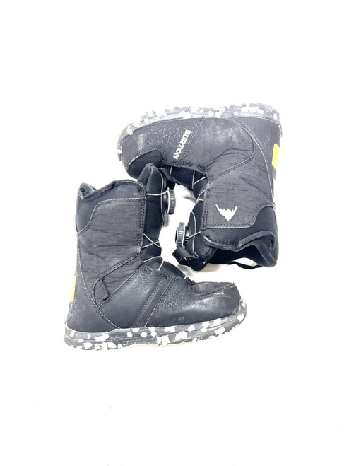 Vist Large View of Product Image Which is Used Burton GROM BOA Boys Snowboard Boots Black Junior 02