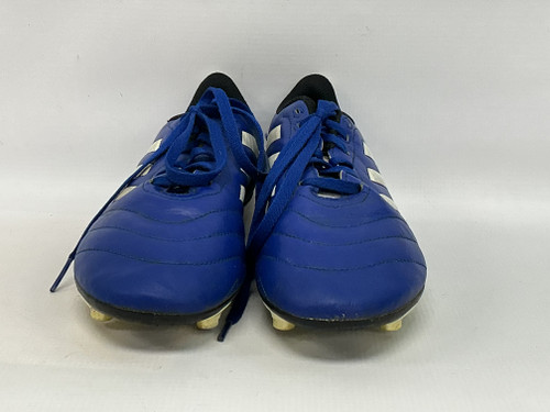 Vist Large View of Product Image Which is Used Adidas Soccer Cleats Royal Blue Youth 06.0