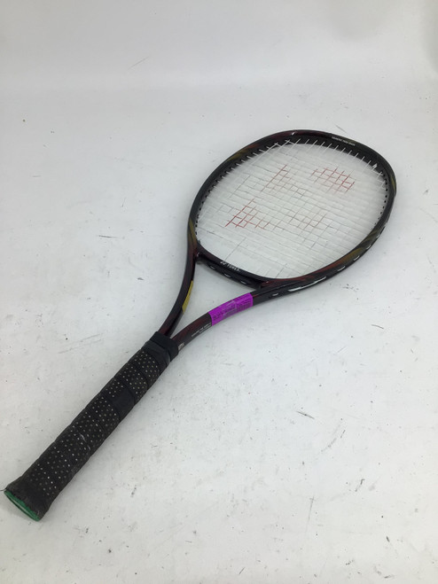 Vist Large View of Product Image Which is Used Yonex RD-7 MIDSIZE PLUS 95 4 3/8 RACQUET Adult Tennis Racquet Maroon 4 3/8"