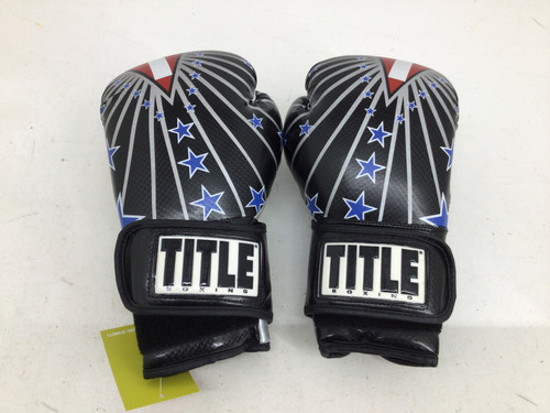 Vist Large View of Product Image Which is Used Title AERO VENT 12 OZ BOXING GLOVES Boxing Gloves Black Senior