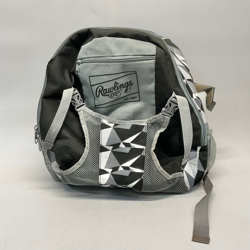 Vist Large View of Product Image Which is Used Rawlings TBALL BB/SB Player Backpack Black And Grey