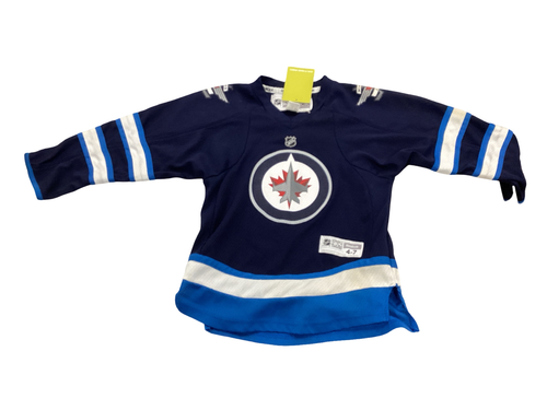 Vist Large View of Product Image Which is Used Reebok Youth Winnipeg Jets Jersey
