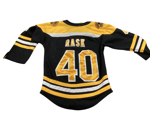 Vist Large View of Product Image Which is Used Boston Bruins Rask Jersey Black YTH