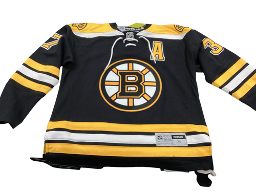 Vist Large View of Product Image Which is Used Boston Bruins Bergeron Jersey Black SM