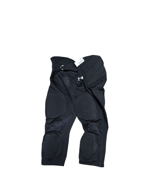 Vist Large View of Product Image Which is Used Under Armour Youth FB Integrated Pants Black XL
